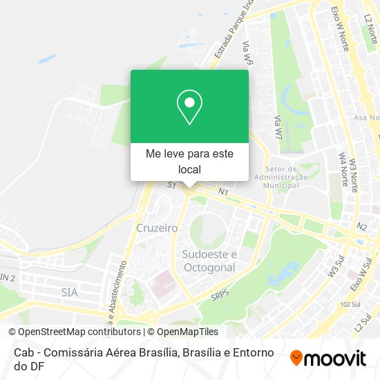 Cab - Comissária Aérea Brasília mapa