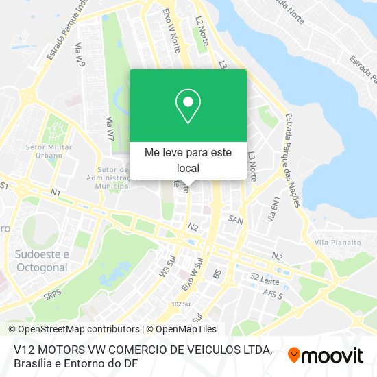 V12 MOTORS VW COMERCIO DE VEICULOS LTDA mapa