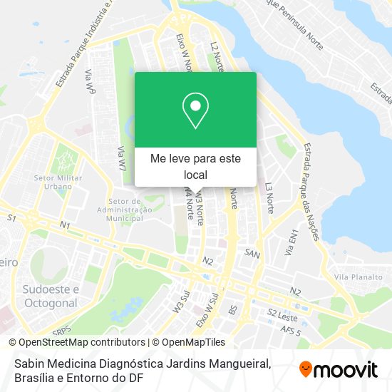 Sabin Medicina Diagnóstica Jardins Mangueiral mapa