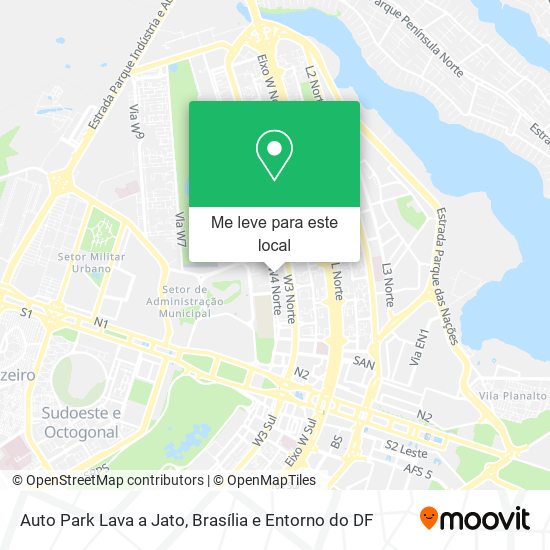 Auto Park Lava a Jato mapa