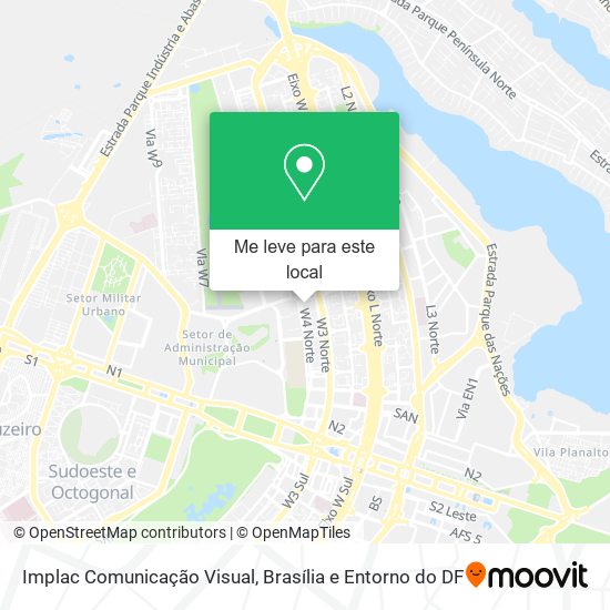 Implac Comunicação Visual mapa