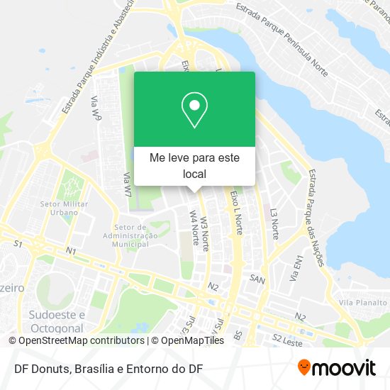 DF Donuts mapa