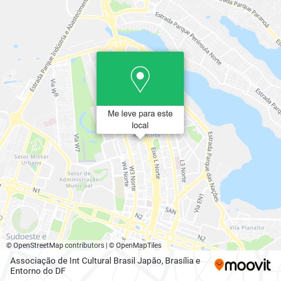 Associação de Int Cultural Brasil Japão mapa