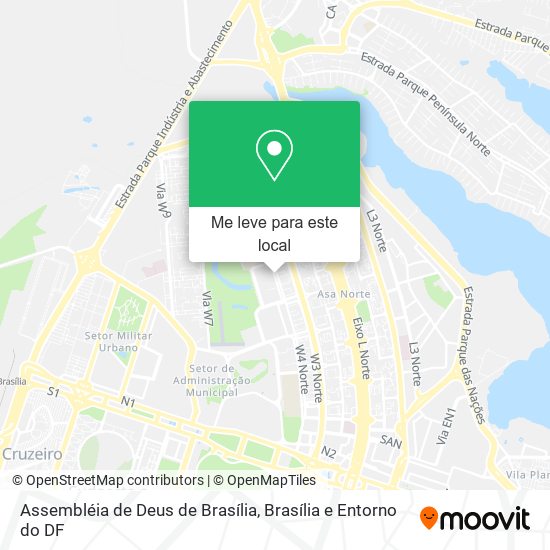 Assembléia de Deus de Brasília mapa
