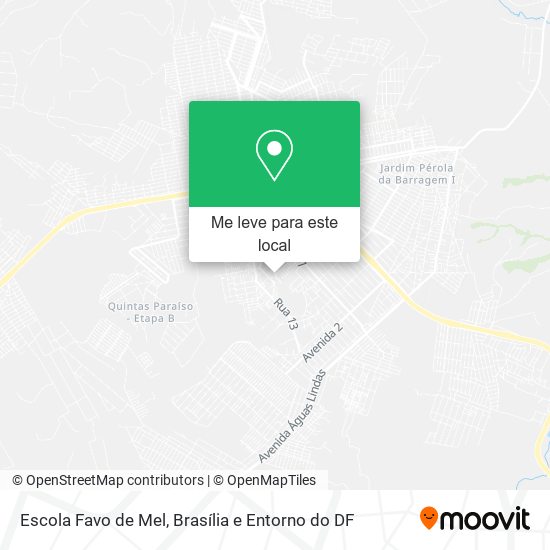 Escola Favo de Mel mapa