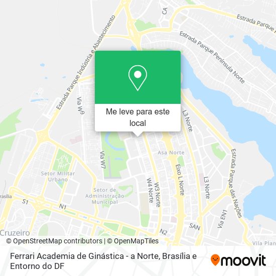 Ferrari Academia de Ginástica - a Norte mapa