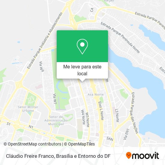 Cláudio Freire Franco mapa