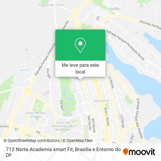712 Norte Academia smart Fit mapa