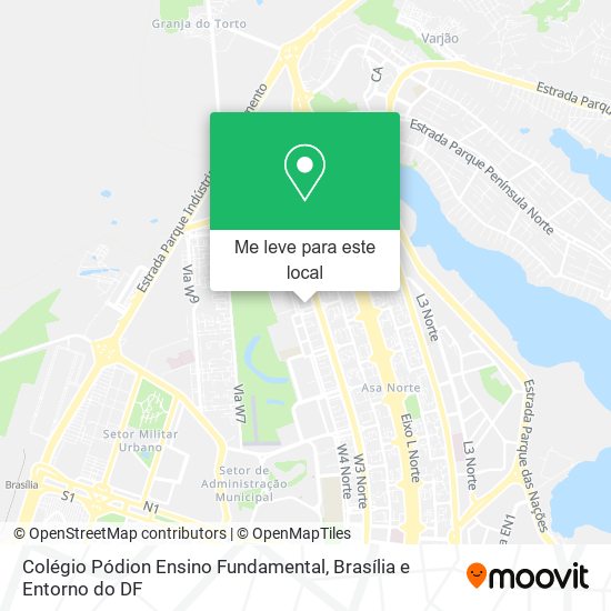 Colégio Pódion Ensino Fundamental mapa