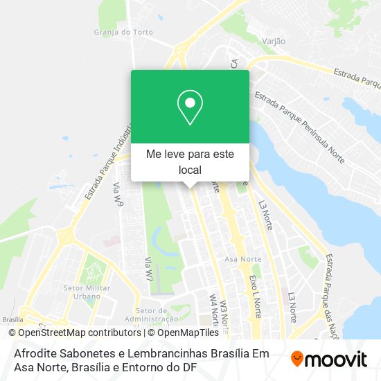 Afrodite Sabonetes e Lembrancinhas Brasília Em Asa Norte mapa