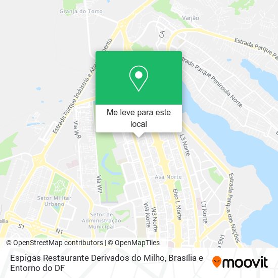 Espigas Restaurante Derivados do Milho mapa