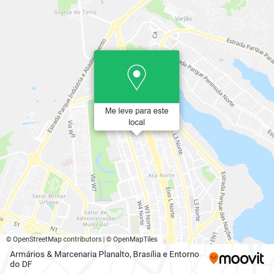 Armários & Marcenaria Planalto mapa