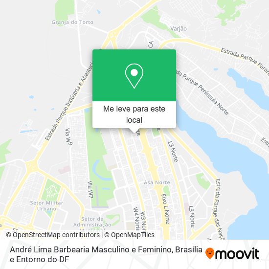André Lima Barbearia Masculino e Feminino mapa