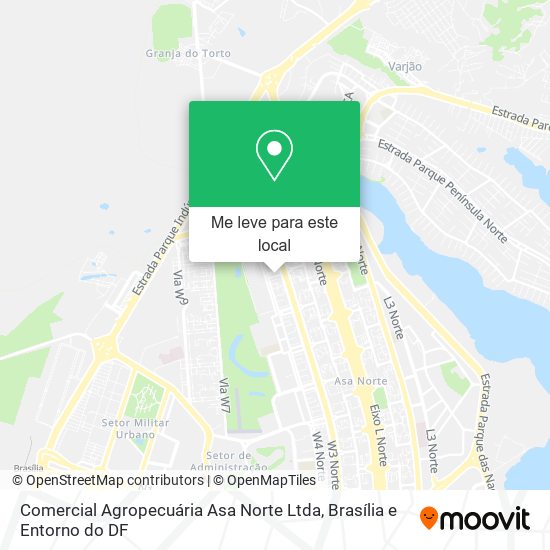 Comercial Agropecuária Asa Norte Ltda mapa