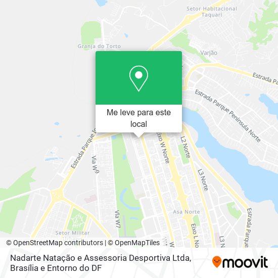 Nadarte Natação e Assessoria Desportiva Ltda mapa