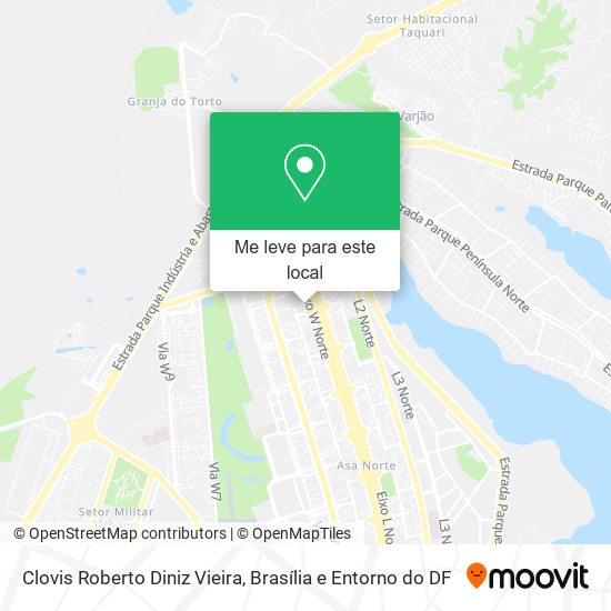 Clovis Roberto Diniz Vieira mapa