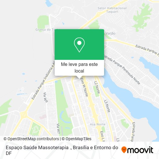 Espaço Saúde Massoterapia . mapa
