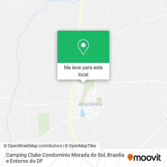 Camping Clube Condomínio Morada do Sol mapa