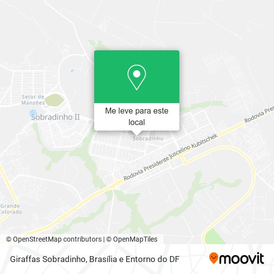 Giraffas Sobradinho mapa