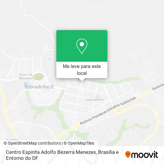 Centro Espírita Adolfo Bezerra Menezes mapa