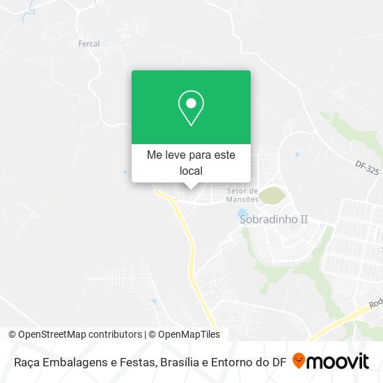 Raça Embalagens e Festas mapa