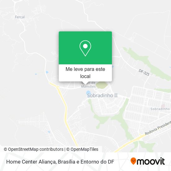 Home Center Aliança mapa