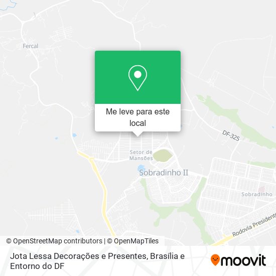 Jota Lessa Decorações e Presentes mapa