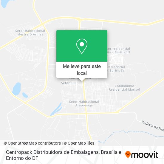 Centropack Distribuidora de Embalagens mapa