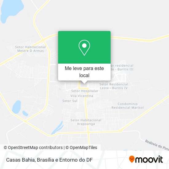 Casas Bahia mapa