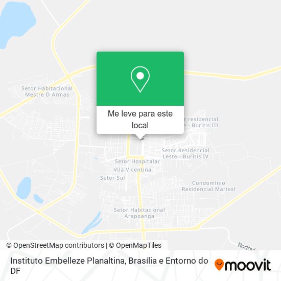 Instituto Embelleze Planaltina mapa