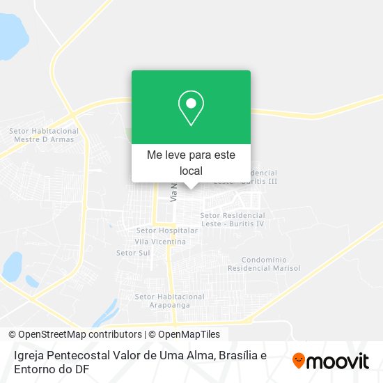 Igreja Pentecostal Valor de Uma Alma mapa