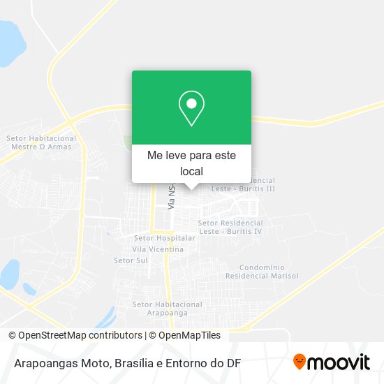 Arapoangas Moto mapa