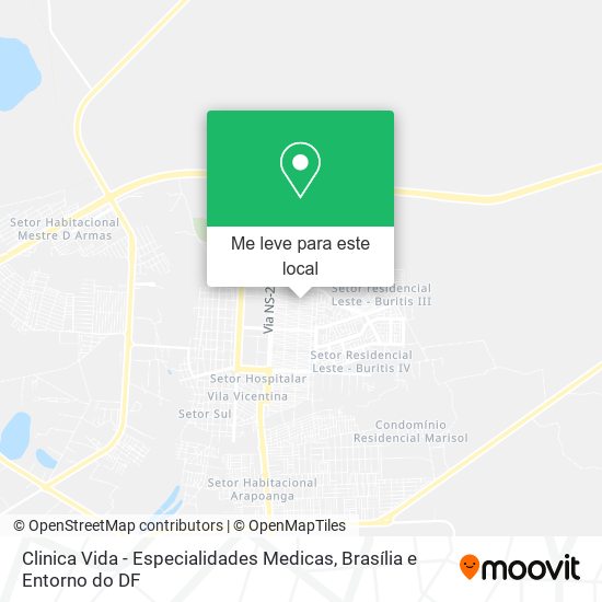Clinica Vida - Especialidades Medicas mapa