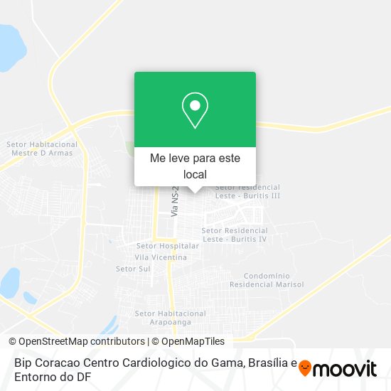 Bip Coracao Centro Cardiologico do Gama mapa