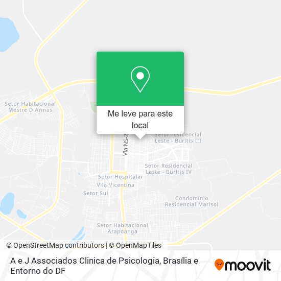 A e J Associados Clinica de Psicologia mapa