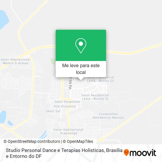 Studio Personal Dance e Terapias Holisticas mapa