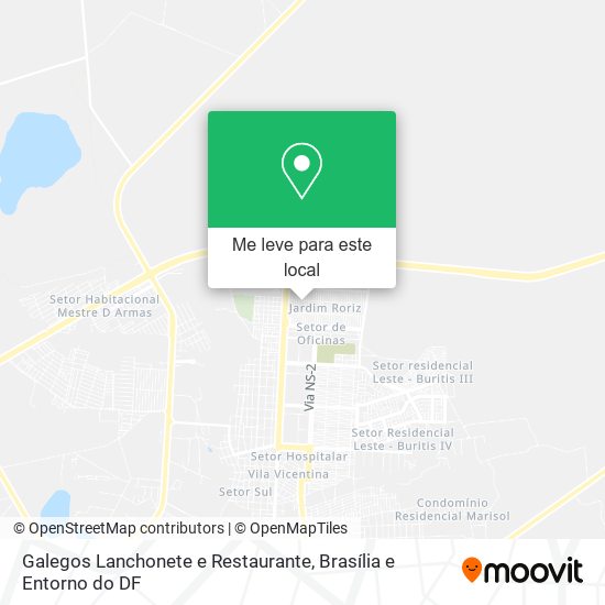 Galegos Lanchonete e Restaurante mapa