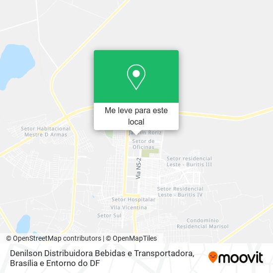 Denilson Distribuidora Bebidas e Transportadora mapa