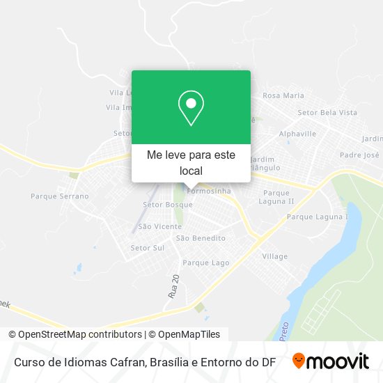 Curso de Idiomas Cafran mapa