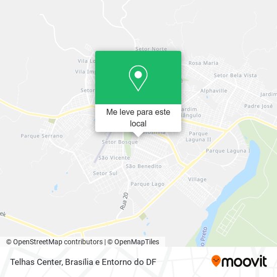 Telhas Center mapa