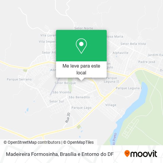 Madeireira Formosinha mapa