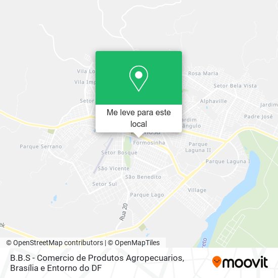 B.B.S - Comercio de Produtos Agropecuarios mapa