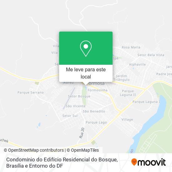 Condomínio do Edifício Residencial do Bosque mapa