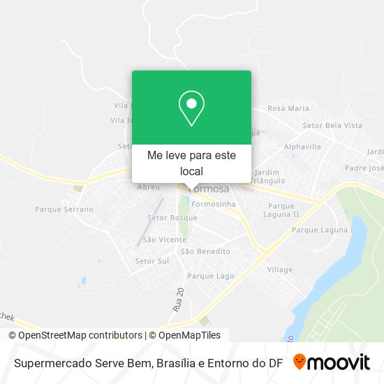 Supermercado Serve Bem mapa