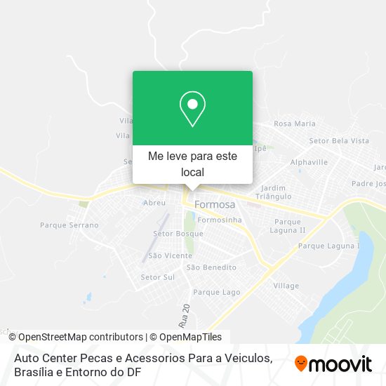 Auto Center Pecas e Acessorios Para a Veiculos mapa