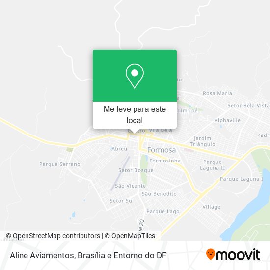 Aline Aviamentos mapa