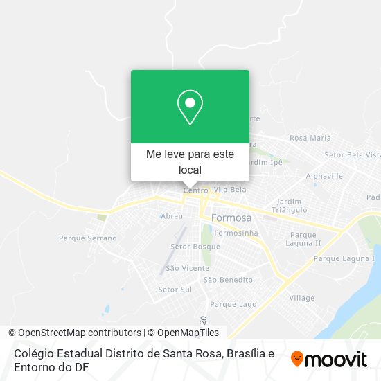 Colégio Estadual Distrito de Santa Rosa mapa