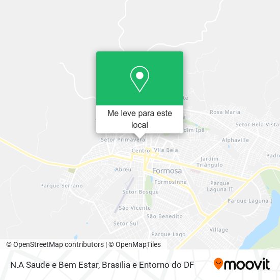 N.A Saude e Bem Estar mapa