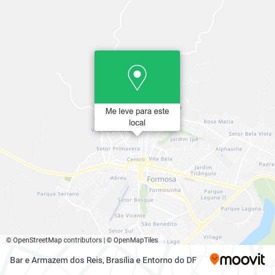 Bar e Armazem dos Reis mapa