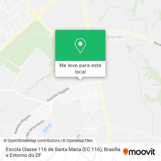 Escola Classe 116 de Santa Maria (EC 116) mapa